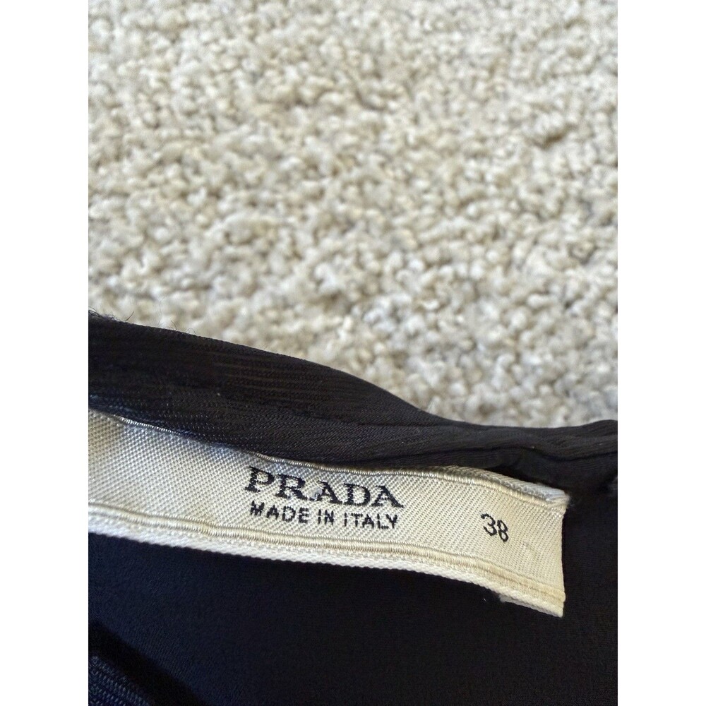 Prada Virgin Wool Peplum Top Size 38/ US 2 Grey Women’s - Picture 2 of 6